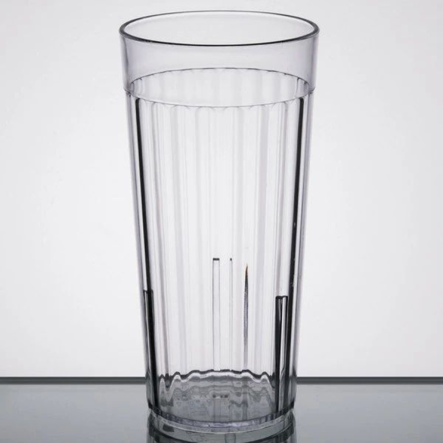 Reusable Plastic Beverageware * | Carlisle 111607 Bistro 16 Oz. Clear San Plastic Tumbler 12/Case