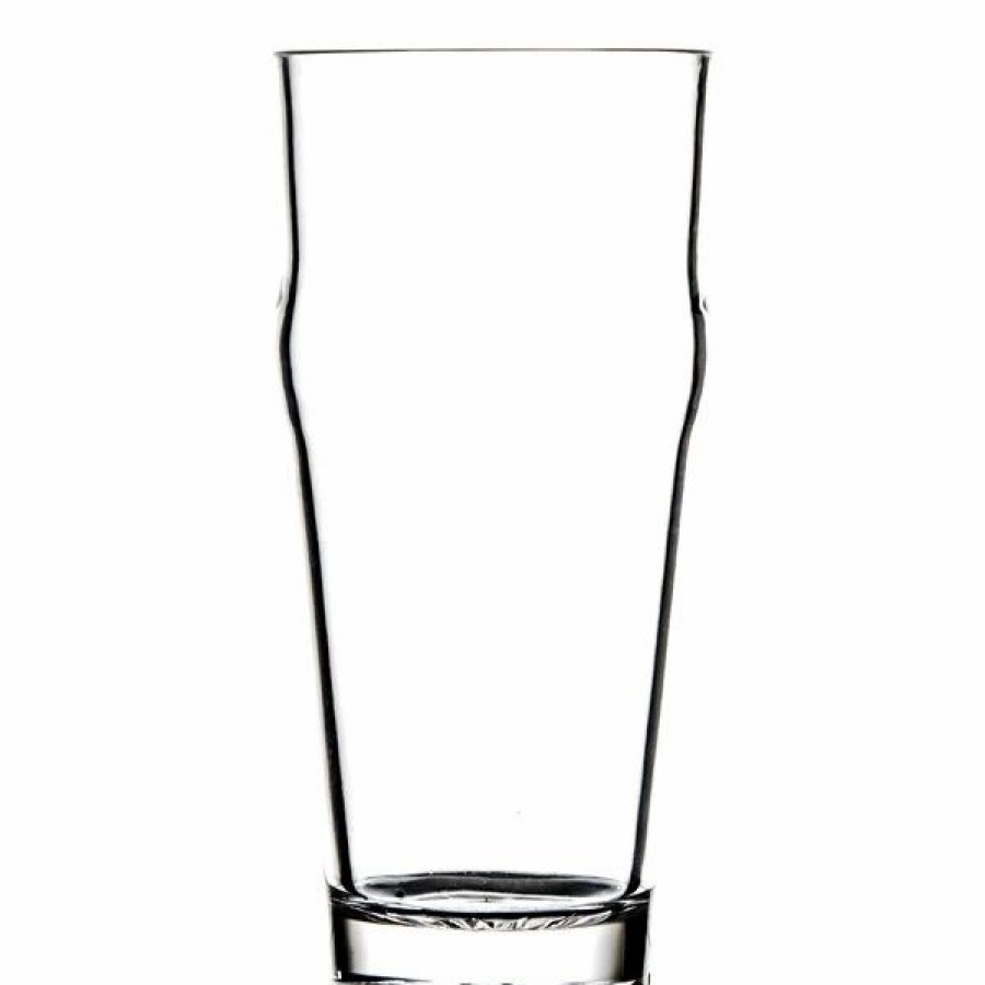 Reusable Plastic Beverageware * | Thunder Group Plthep016C 16 Oz. Plastic English Pub / Nonic Glass