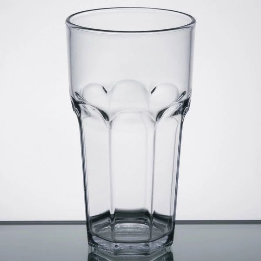 Reusable Plastic Beverageware * | Carlisle 582007 Louis 20 Oz. Clear San Plastic Tumbler 4/Pack