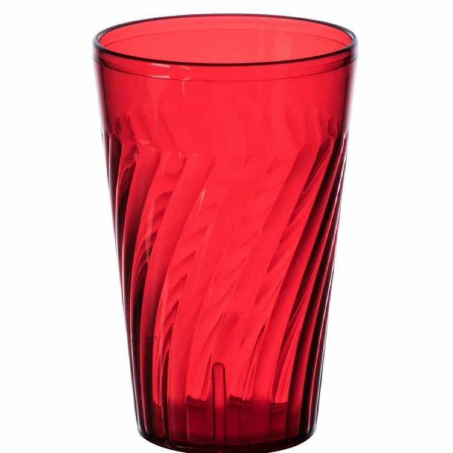 Reusable Plastic Beverageware * | Get Enterprises Get 2220-1-R Tahiti 20 Oz. Red Customizable San Plastic Tumbler 72/Case