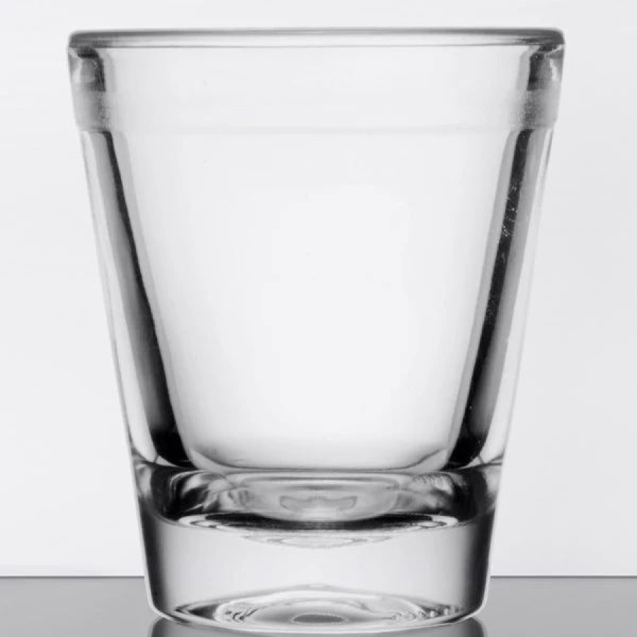 Reusable Plastic Beverageware * | Get Enterprises Get Sw-1409-1-Cl 1.5 Oz. Customizable San Plastic Shot Glass 24/Case