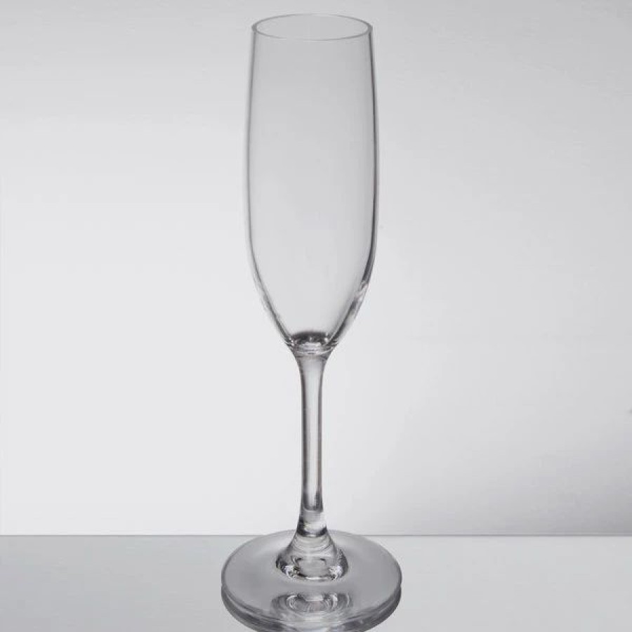 Reusable Plastic Beverageware * | Carlisle 564007 Alibi 8 Oz. Plastic Champagne Flute 6/Pack