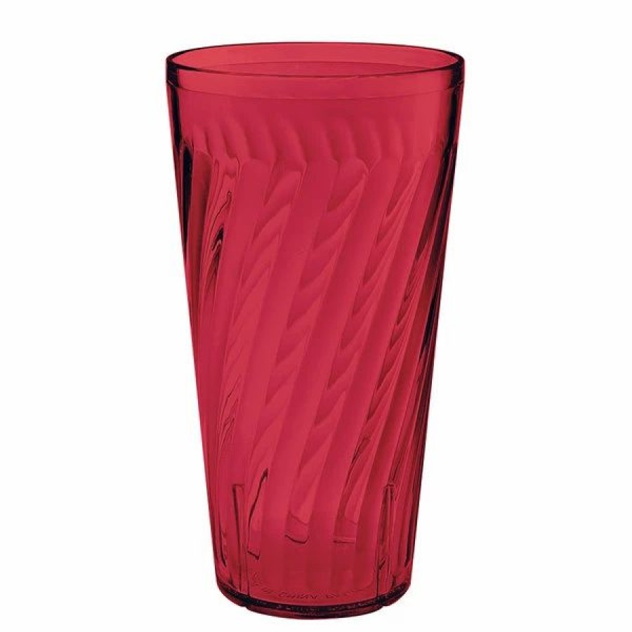 Reusable Plastic Beverageware * | Get Enterprises Get 2232-1-R Tahiti 32 Oz. Red Customizable San Plastic Tumbler 72/Case