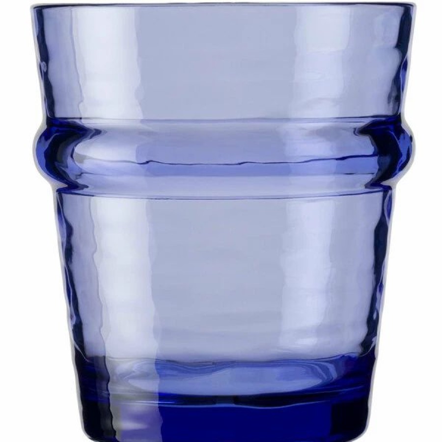 Reusable Plastic Beverageware * | Libbey Infinium Wake 10 Oz. Tidal Blue Tritan Plastic Stackable Rocks / Old Fashioned Glass 12/Case