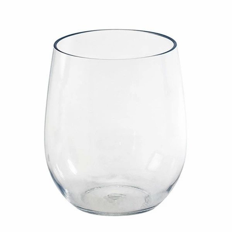 Reusable Plastic Beverageware * | Front Of The House Awi004Clt23 Drinkwise 15 Oz. Tritan Plastic Stemless Wine Glass 12/Pack