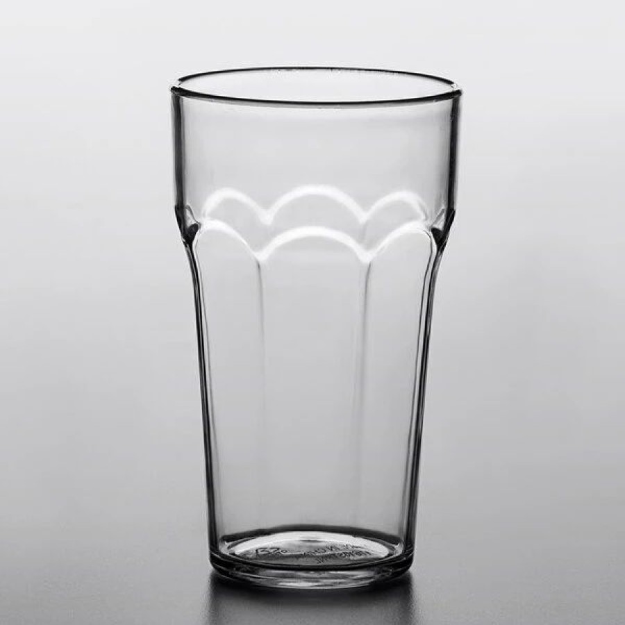 Reusable Plastic Beverageware * | Choice 10 Oz. Clear San Plastic Paneled Tumbler 12/Pack