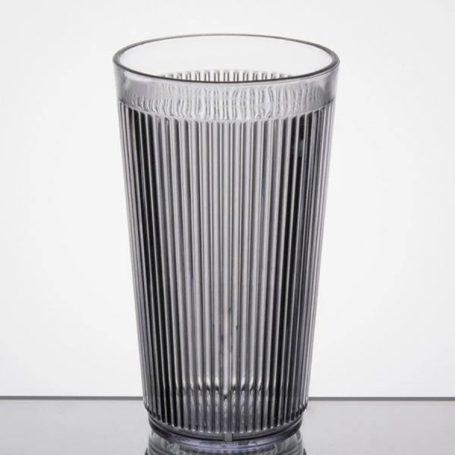 Reusable Plastic Beverageware * | Carlisle 401207 Crystalon Stack-All 12.3 Oz. Clear San Plastic Tumbler 12/Case