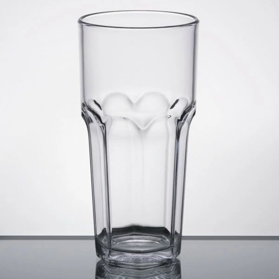 Reusable Plastic Beverageware * | Carlisle 581407 Louis 14 Oz. Clear San Plastic Tumbler 24/Case