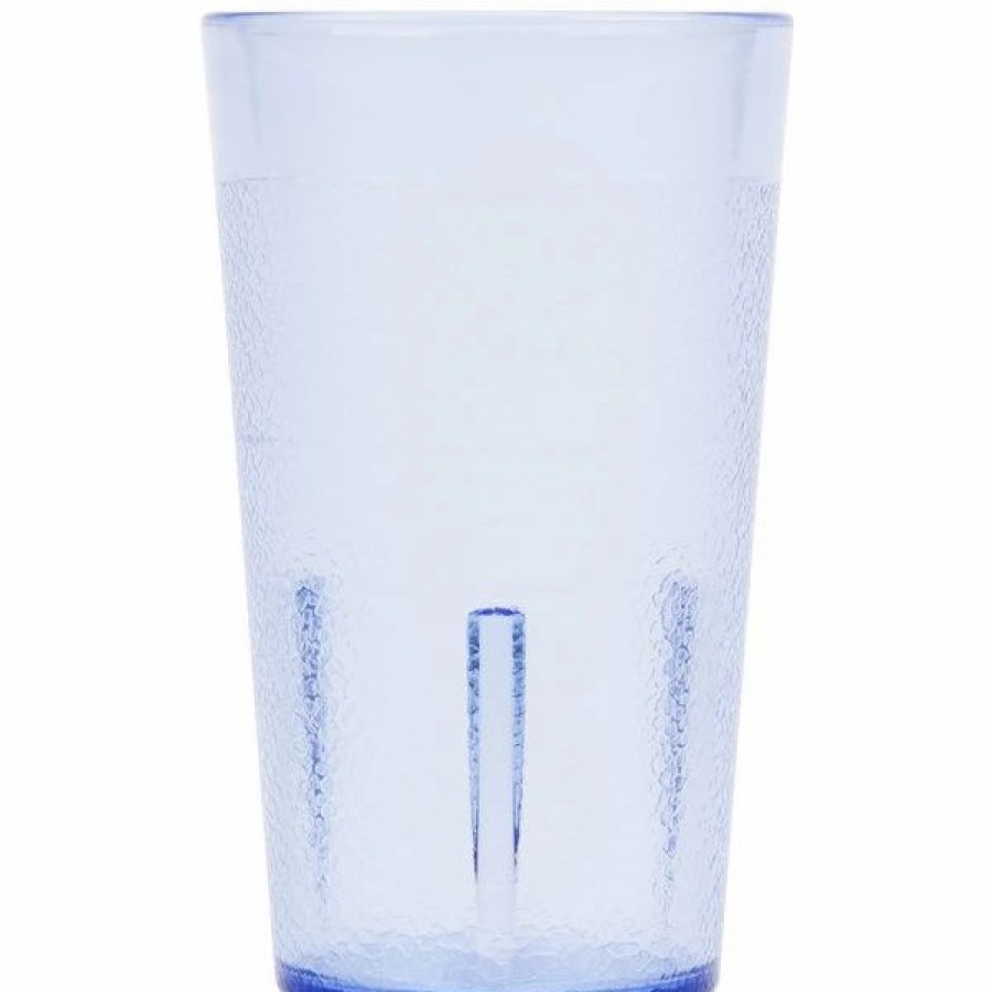 Reusable Plastic Beverageware * | Cambro 500P401 Colorware 5.2 Oz. Slate Blue Customizable San Plastic Tumbler 6/Pack