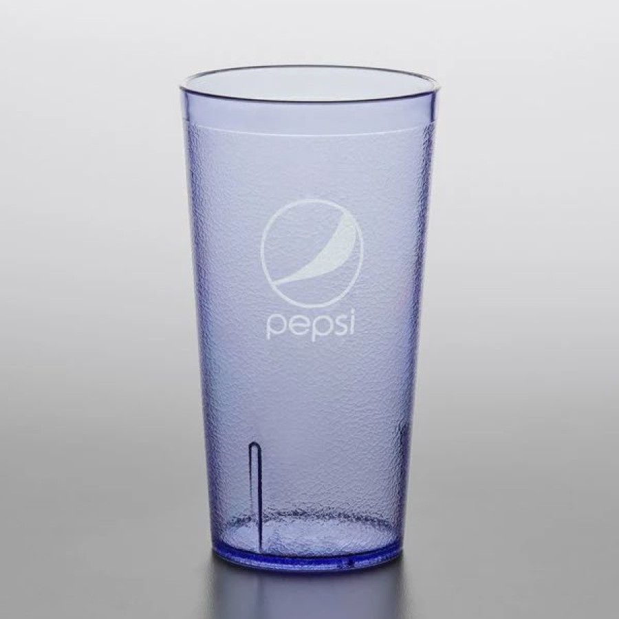 Reusable Plastic Beverageware * | Get Enterprises Get 6616-Bp 16 Oz. Blue Pepsi San Plastic Pebbled Tumbler 72/Case