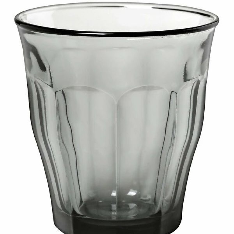 Novelty & Specialty Beverageware * | Duralex 1027Hb06 Picardie Gris 8.75 Oz. Stackable Gray Glass Tumbler 72/Case