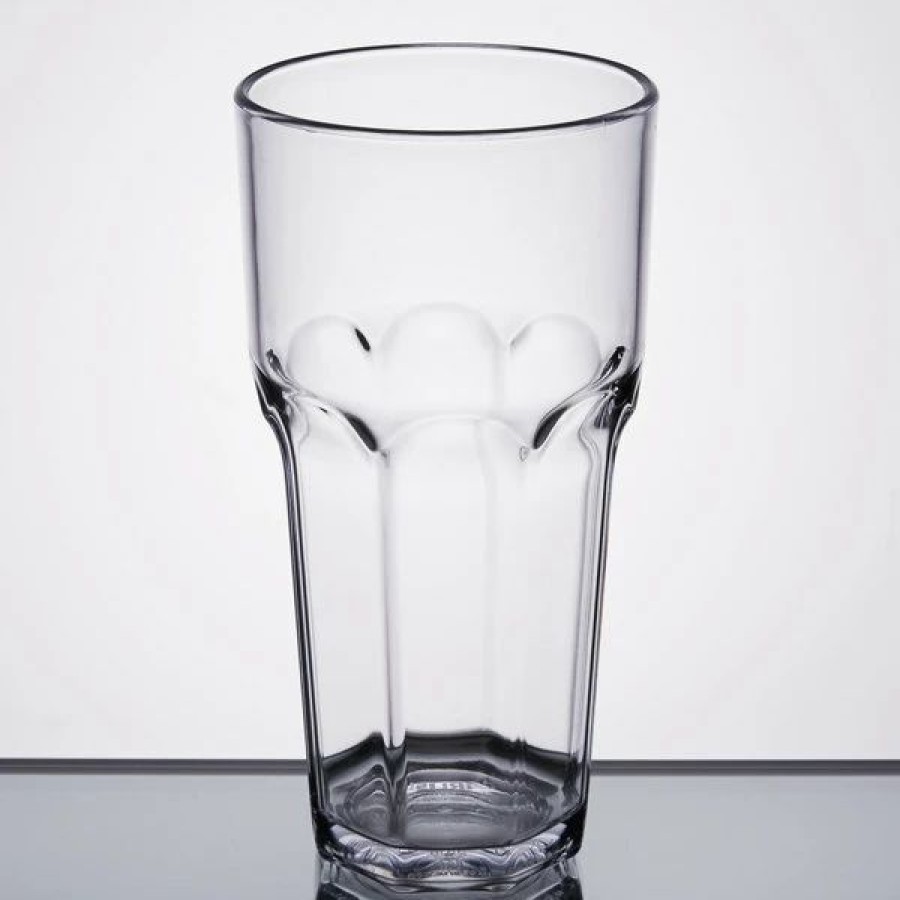 Reusable Plastic Beverageware * | Carlisle 581807 Louis 18 Oz. Clear San Plastic Tumbler 24/Case