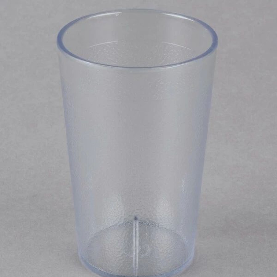 Reusable Plastic Beverageware * | Carlisle 552607 Stackable 8 Oz. Clear San Plastic Tumbler 6/Pack