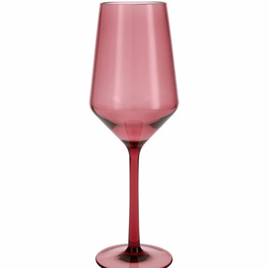 Reusable Plastic Beverageware * | Fortessa Tableware Solutions Fortessa Sole 13 Oz. Rose Tritan Plastic White Wine Glass 12/Case