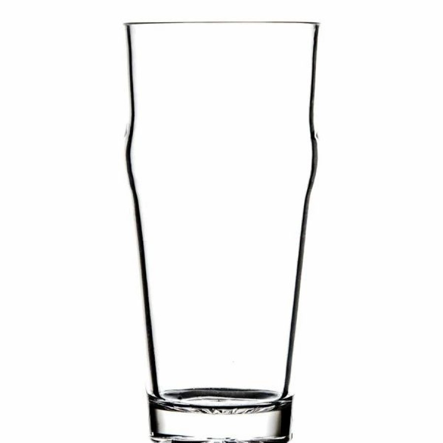 Reusable Plastic Beverageware * | Thunder Group Plthep020C 20 Oz. Plastic English Pub / Nonic Glass