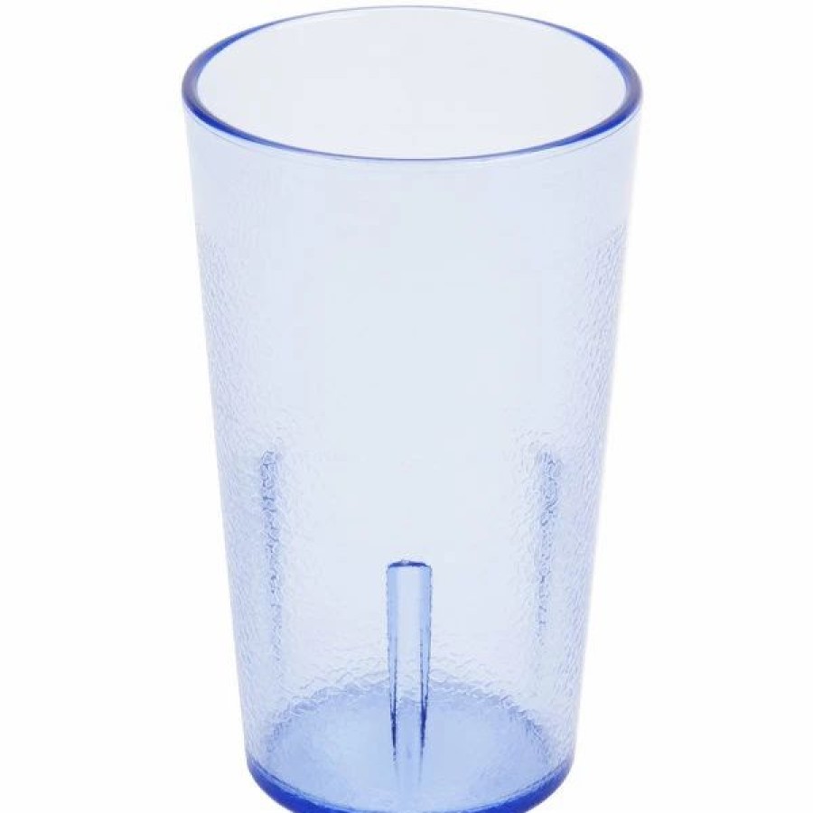 Reusable Plastic Beverageware * | Cambro 500P2401 Colorware 5.2 Oz. Slate Blue Customizable San Plastic Tumbler 24/Case