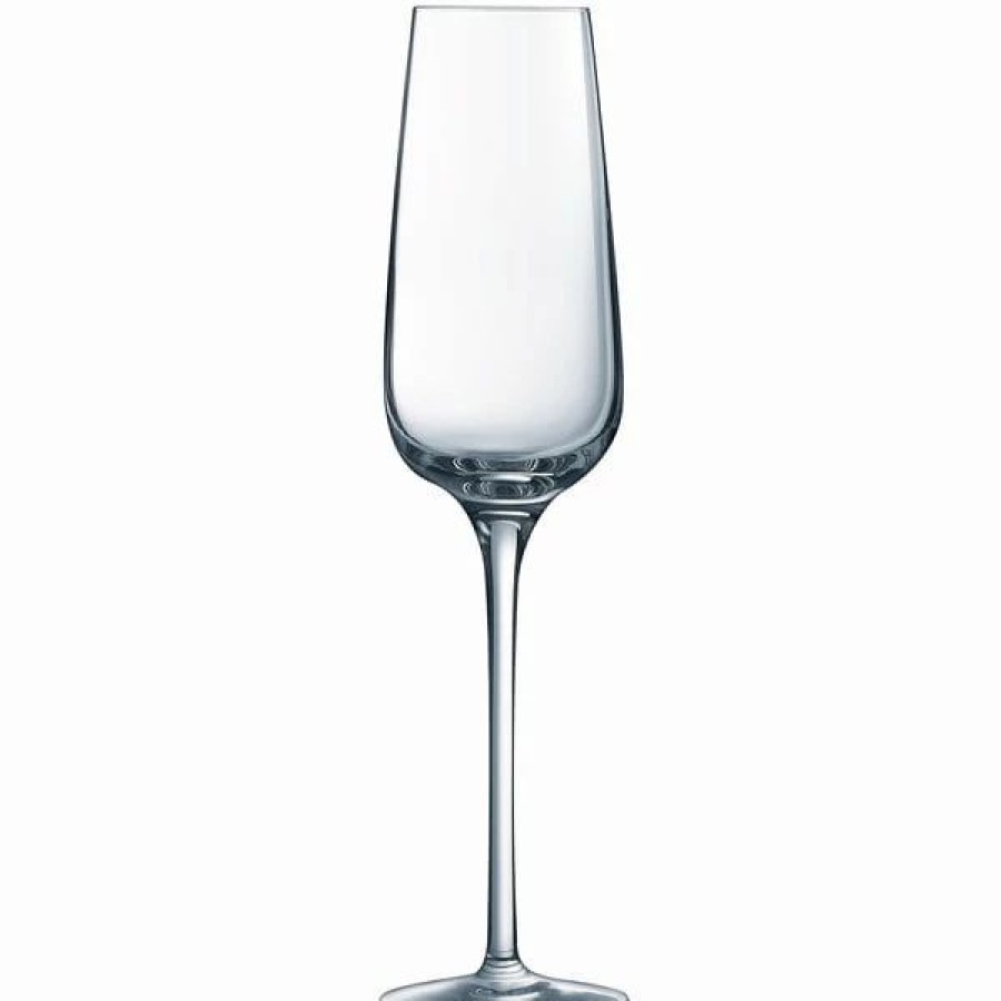 Glassware * | Chef & Sommelier L2762 Sublym 7.5 Oz. Customizable Flute Glass By Arc Cardinal 24/Case