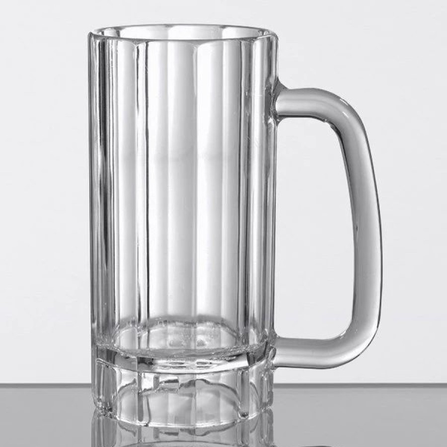 Reusable Plastic Beverageware * | Get Enterprises Get 00086-Pc-Cl 16 Oz. Customizable Plastic Beer Mug 24/Case