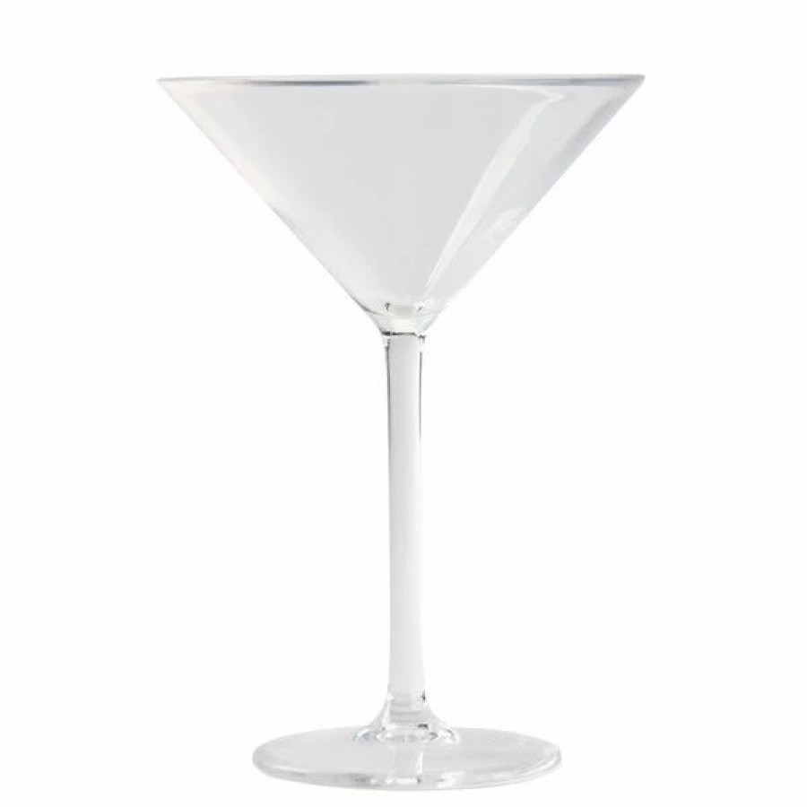 Reusable Plastic Beverageware * | Thunder Group Plthmt008C 8 Oz. Plastic Martini Glass