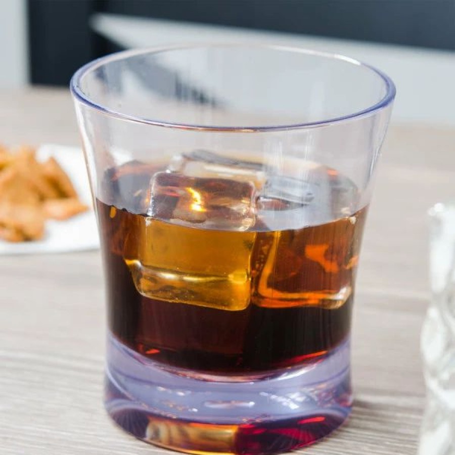 Reusable Plastic Beverageware * | Carlisle 561207 Alibi 11.3 Oz. San Plastic Double Rocks / Old Fashioned Glass 6/Pack