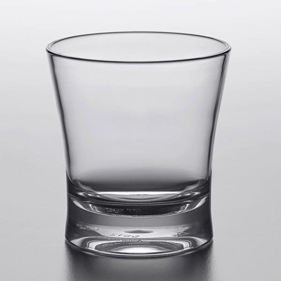 Reusable Plastic Beverageware * | Carlisle 561207 Alibi 11.3 Oz. San Plastic Double Rocks / Old Fashioned Glass 6/Pack