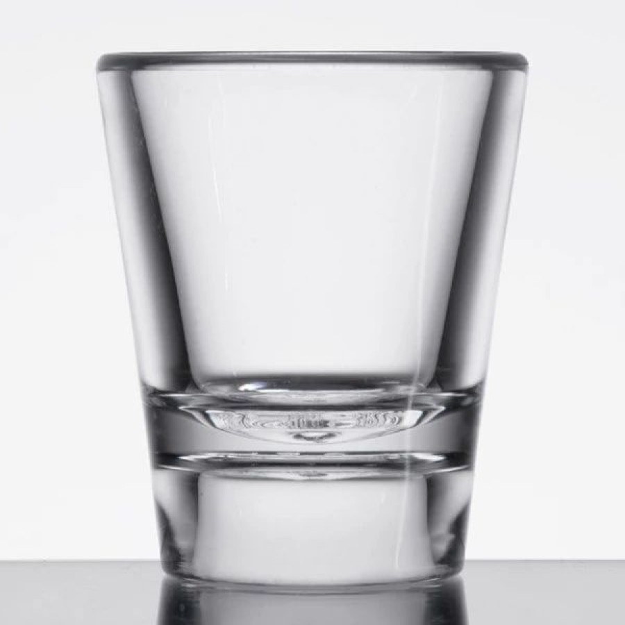 Reusable Plastic Beverageware * | Get Enterprises Get Sw-1433-1-Cl .875 Oz. Customizable San Plastic Shot Glass 24/Case