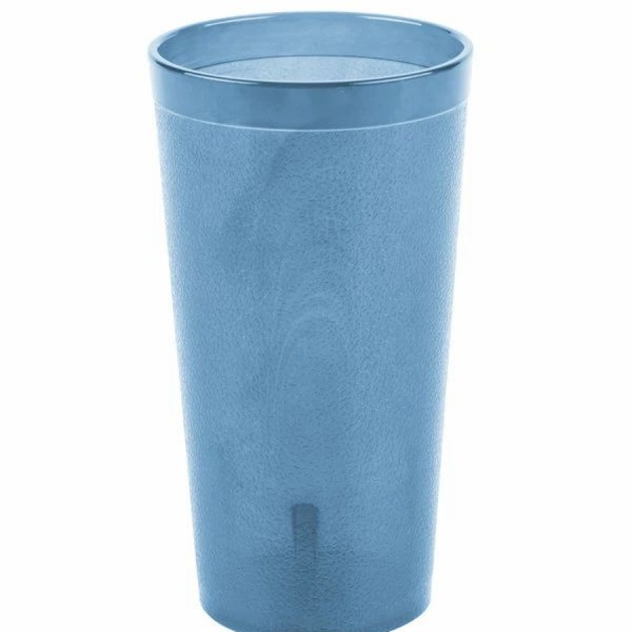 Reusable Plastic Beverageware * | Carlisle 521654 Stackable 16 Oz. Blue San Plastic Tumbler 72/Case