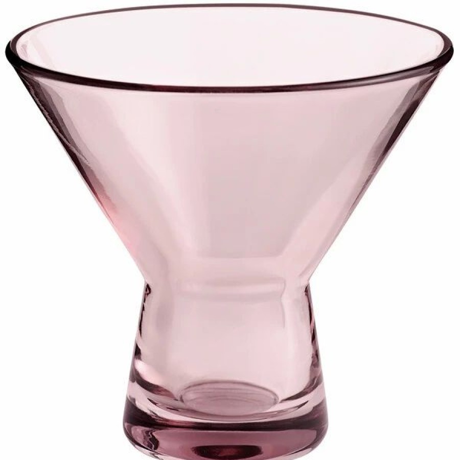 Novelty & Specialty Beverageware * | Acopa Pangea 6 Oz. Mauve Martini Glass 12/Case