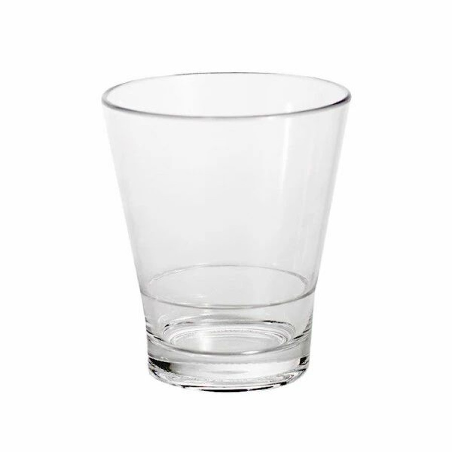 Reusable Plastic Beverageware * | Elite Global Solutions Dw3290Pc-Cl 9 Oz. Plastic Stackable Rocks / Old Fashioned Glass 24/Case