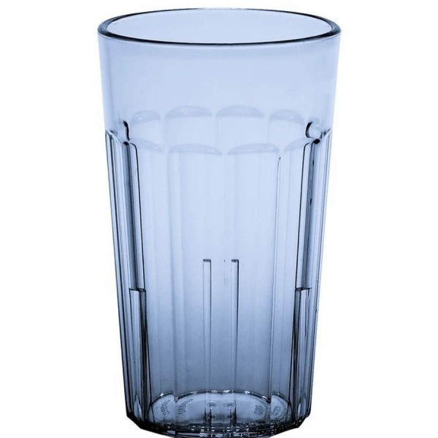 Reusable Plastic Beverageware * | Cambro Nt10401 Newport 10 Oz. Slate Blue Customizable San Plastic Tumbler 36/Case