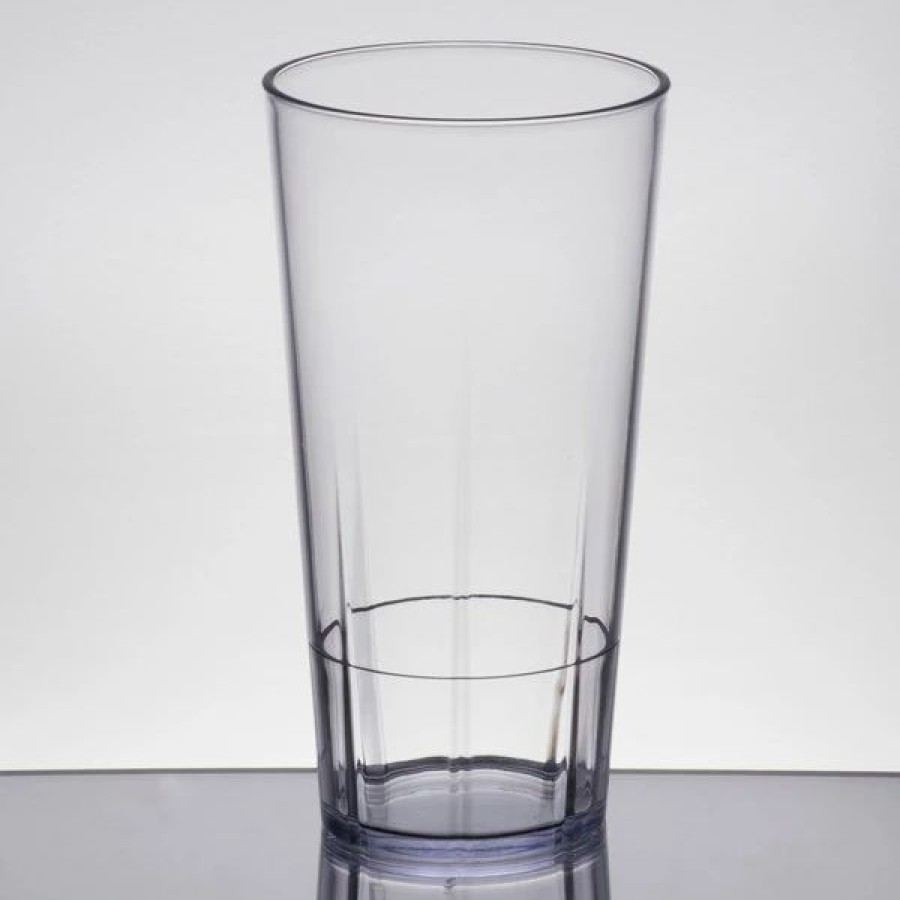 Reusable Plastic Beverageware * | Cambro Ldt22152 Lido 22 Oz. Clear San Plastic Tumbler 36/Case