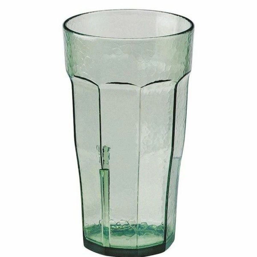 Reusable Plastic Beverageware * | Cambro Lt10427 Laguna 10 Oz. Spanish Green Customizable San Plastic Tumbler 36/Case