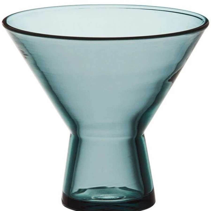 Novelty & Specialty Beverageware * | Acopa Pangea 6 Oz. Blue Martini Glass 12/Case