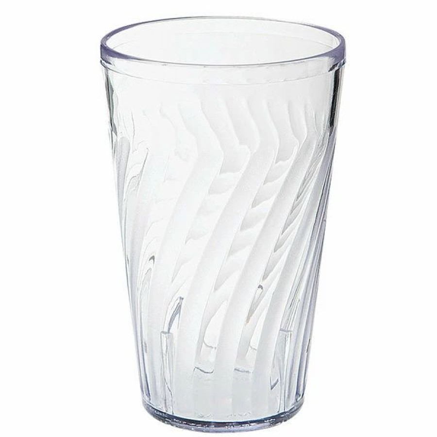 Reusable Plastic Beverageware * | Get Enterprises Get 2212-1-Cl Tahiti 12 Oz. Clear Customizable San Plastic Tumbler 72/Case