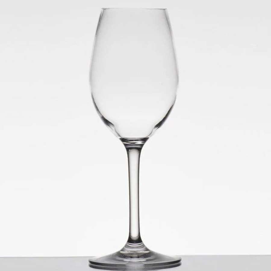 Reusable Plastic Beverageware * | Carlisle 564307 Alibi 11 Oz. Plastic White Wine Glass 6/Pack