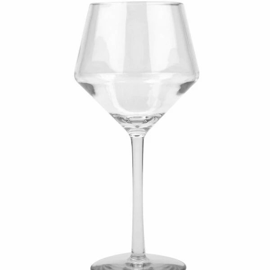 Reusable Plastic Beverageware * | Get Enterprises Get Sw-2001-Cl Via 16 Oz. Customizable Tritan Plastic Wine Glass 24/Case