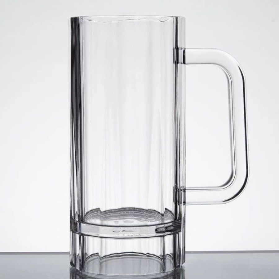 Reusable Plastic Beverageware * | Thunder Group Plpcm001 16 Oz. Plastic Beer Mug