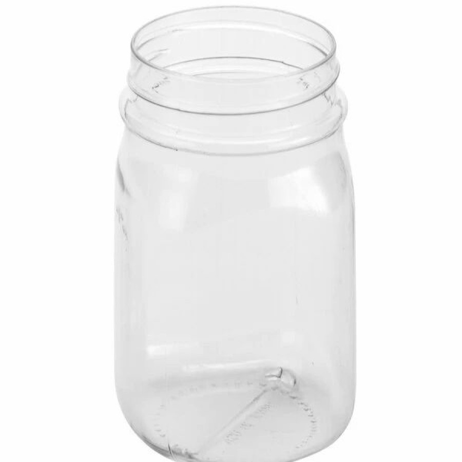 Novelty & Specialty Beverageware * | American Metalcraft Pmj16 16 Oz. Plastic Drinking Jar / Mason Jar