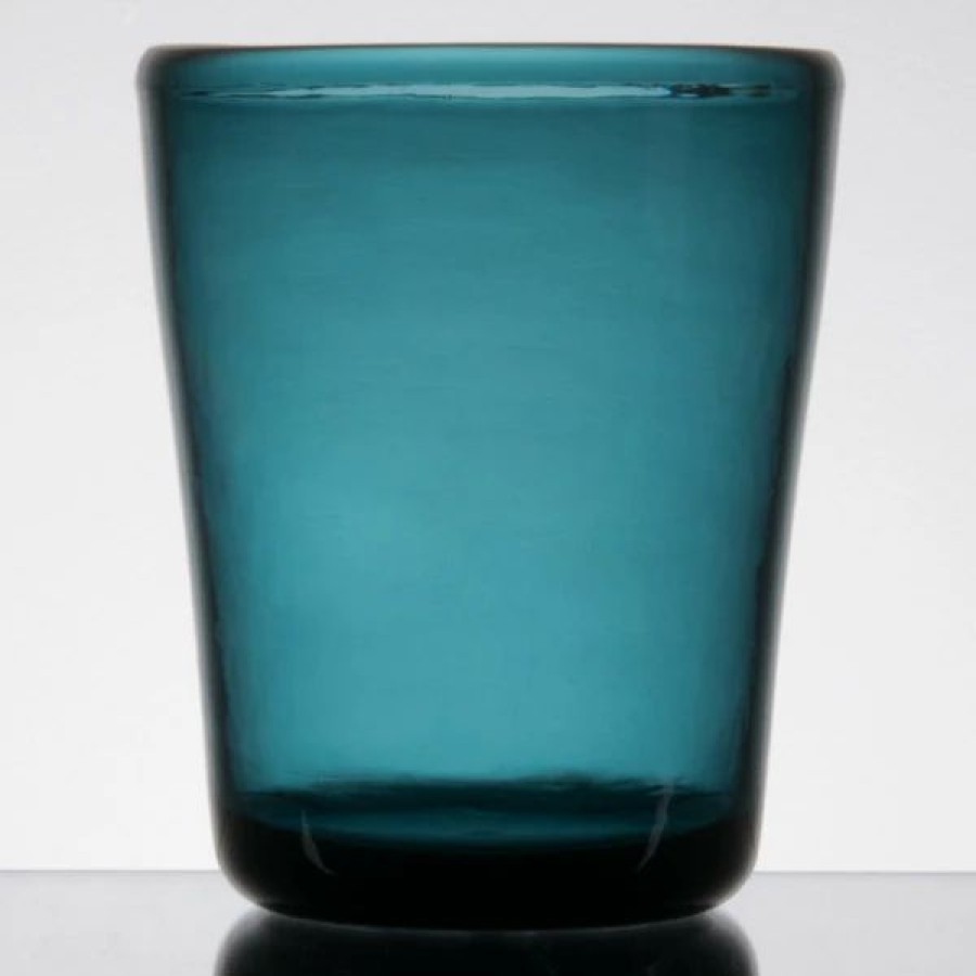 Reusable Plastic Beverageware * | Carlisle Min544015 Mingle 12 Oz. Teal Tritan Plastic Double Rocks / Old Fashioned Glass 12/Case