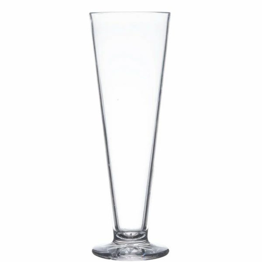 Reusable Plastic Beverageware * | Thunder Group Plthps013C 13 Oz. Plastic Footed Pilsner Glass