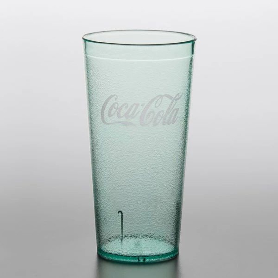 Reusable Plastic Beverageware * | Get Enterprises Get 6620-Jc 20 Oz. Jade Coca-Cola San Plastic Pebbled Tumbler 72/Case