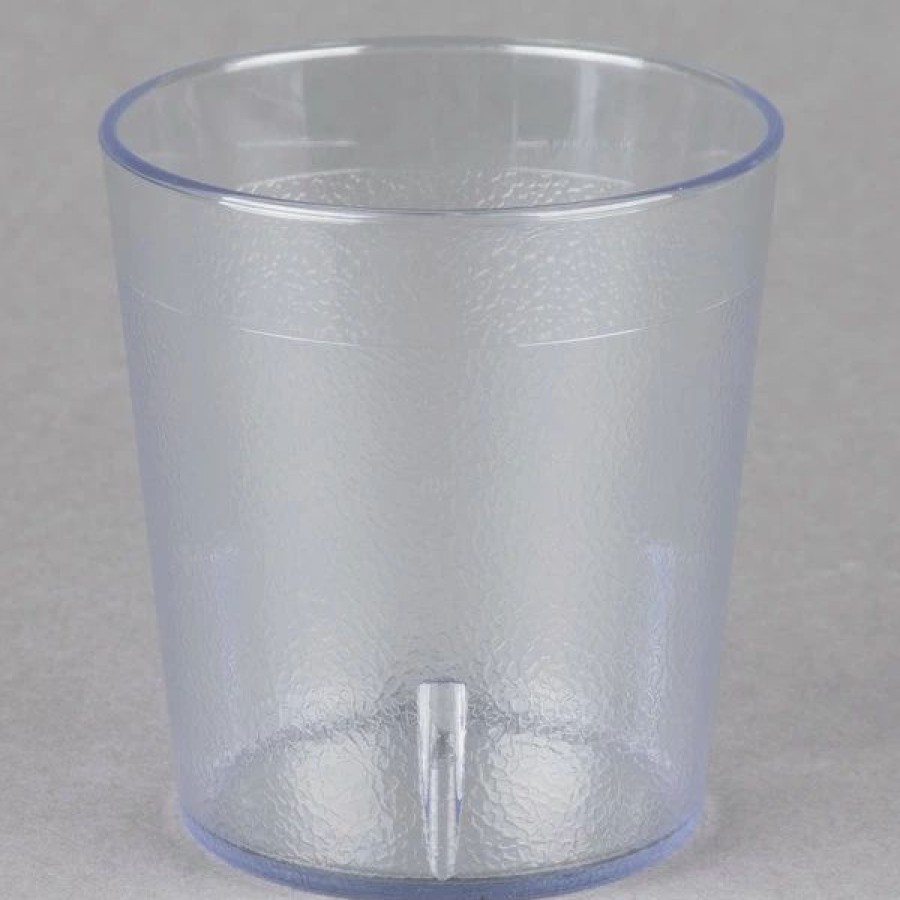 Reusable Plastic Beverageware * | Cambro 900P2152 Colorware 9.7 Oz. Clear Customizable San Plastic Tumbler 24/Case