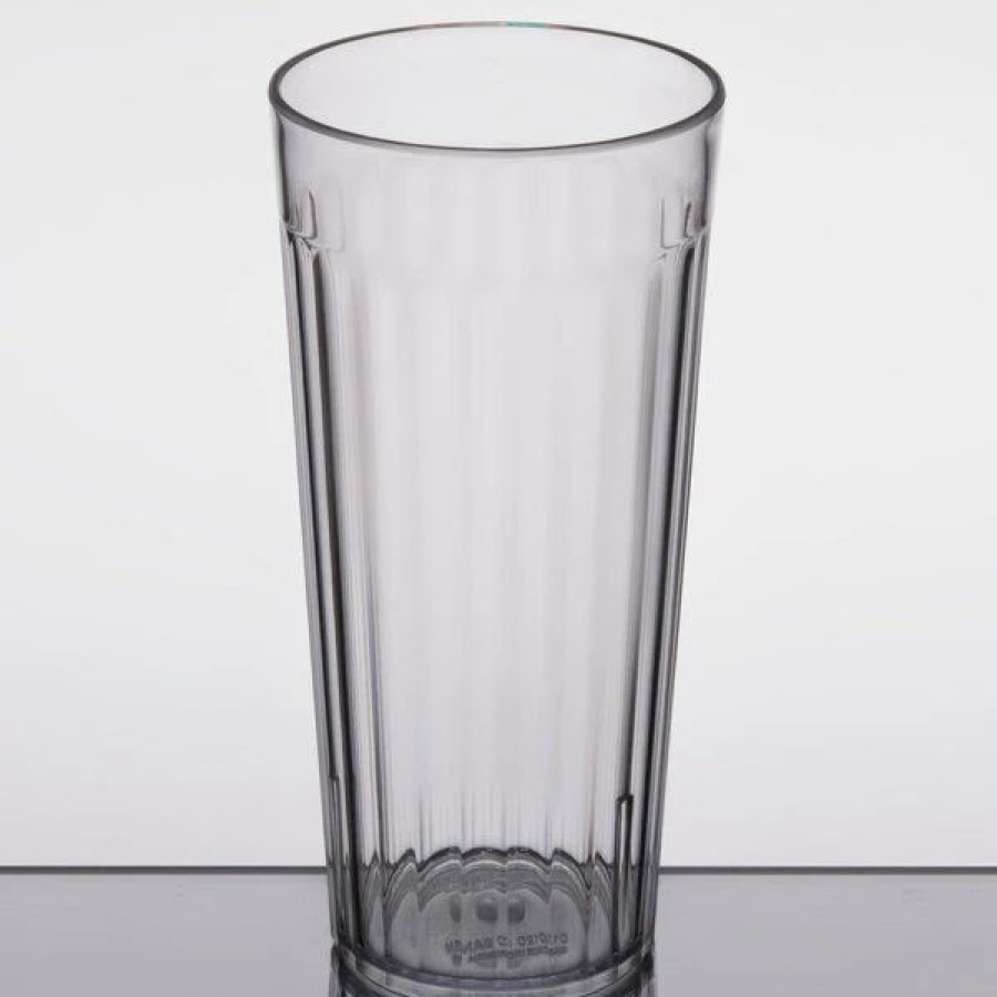 Reusable Plastic Beverageware * | Carlisle 012007 Bistro 20 Oz. Clear San Plastic Tumbler 6/Pack