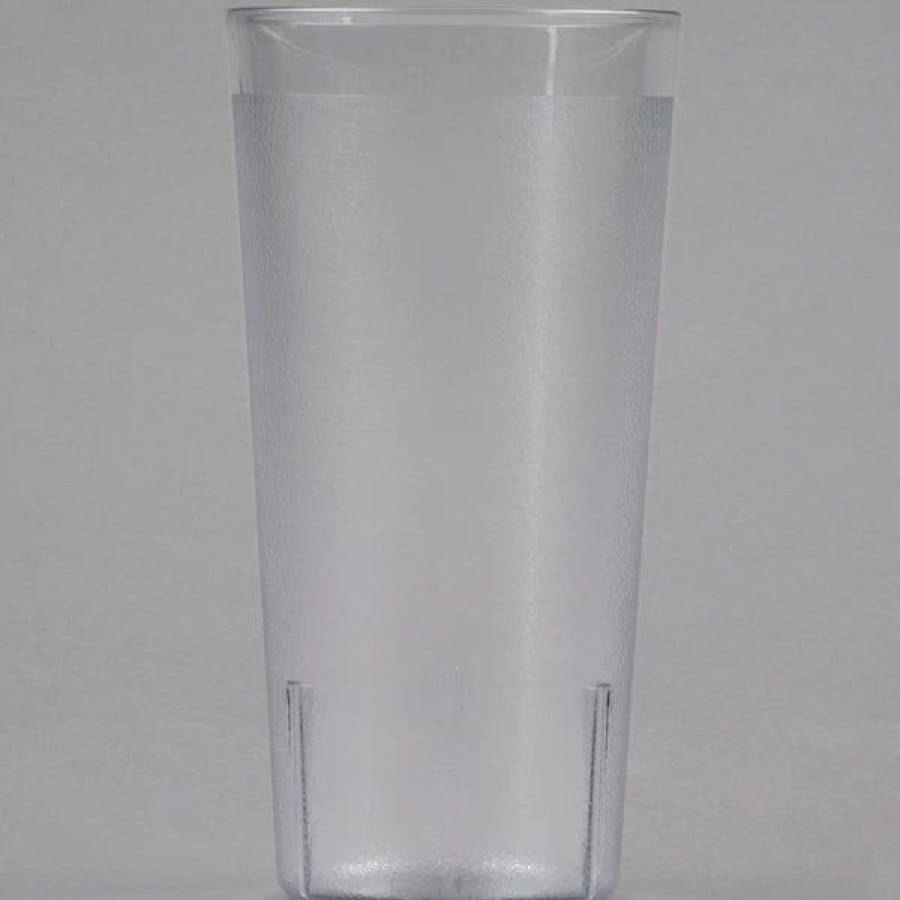 Reusable Plastic Beverageware * | Cambro 2000P152 Colorware 22 Oz. Clear Customizable San Plastic Tumbler 6/Pack