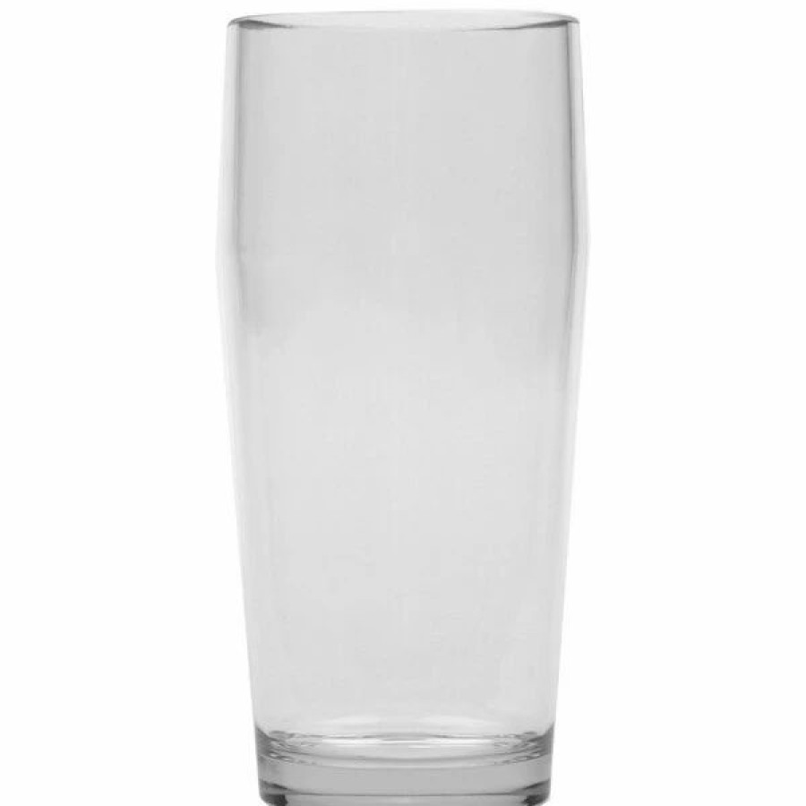 Reusable Plastic Beverageware * | Get Enterprises Get Sw-2006-Cl Via 16 Oz. Customizable Tritan Plastic Pint Glass 24/Case