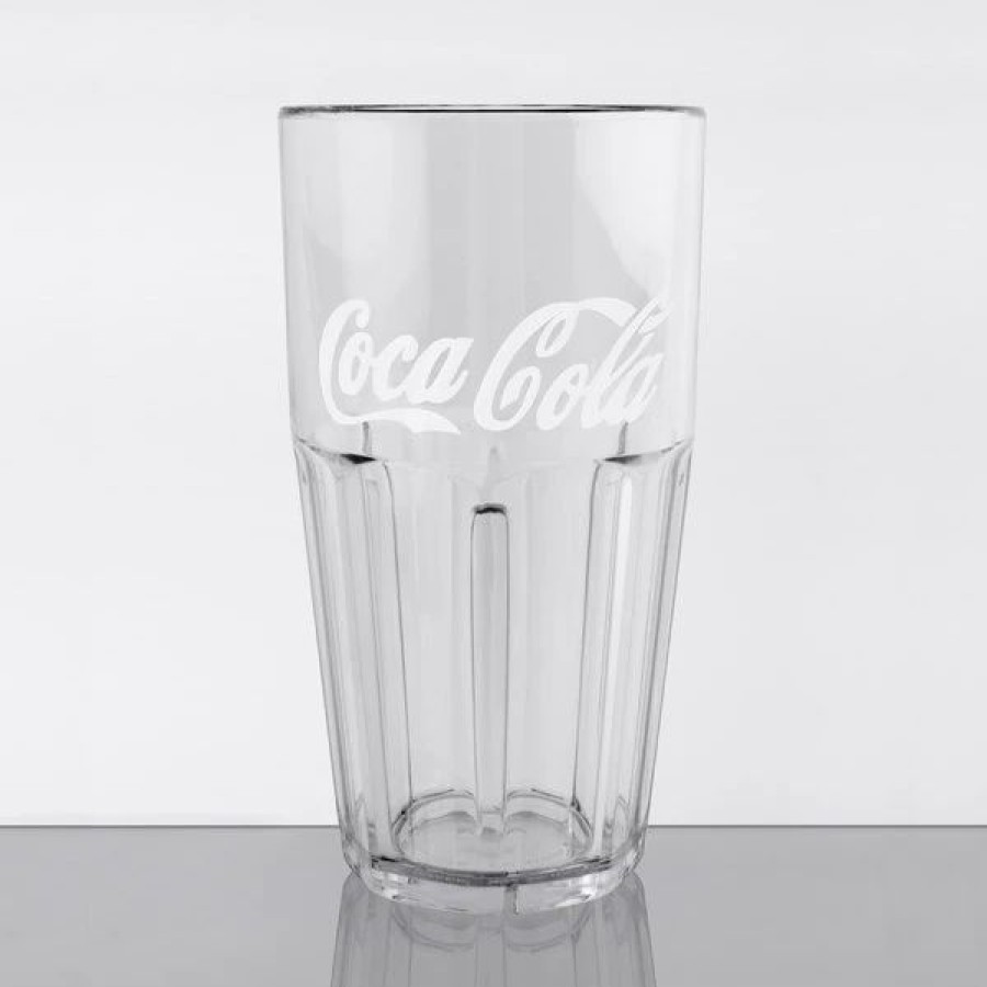 Reusable Plastic Beverageware * | Get Enterprises Get 9922-Cc Bahama 22 Oz. Clear Coca-Cola San Plastic Tumbler 72/Case