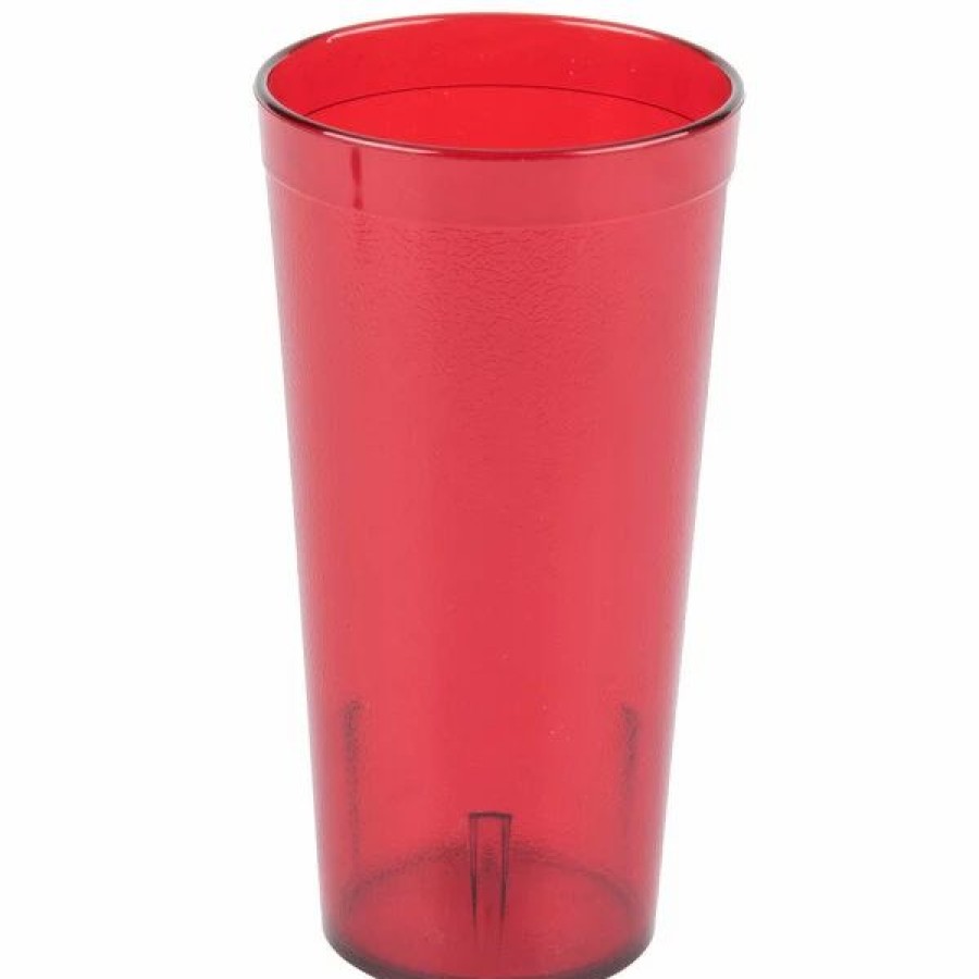 Reusable Plastic Beverageware * | Carlisle 522010 Stackable 20 Oz. Ruby San Plastic Tumbler 72/Case