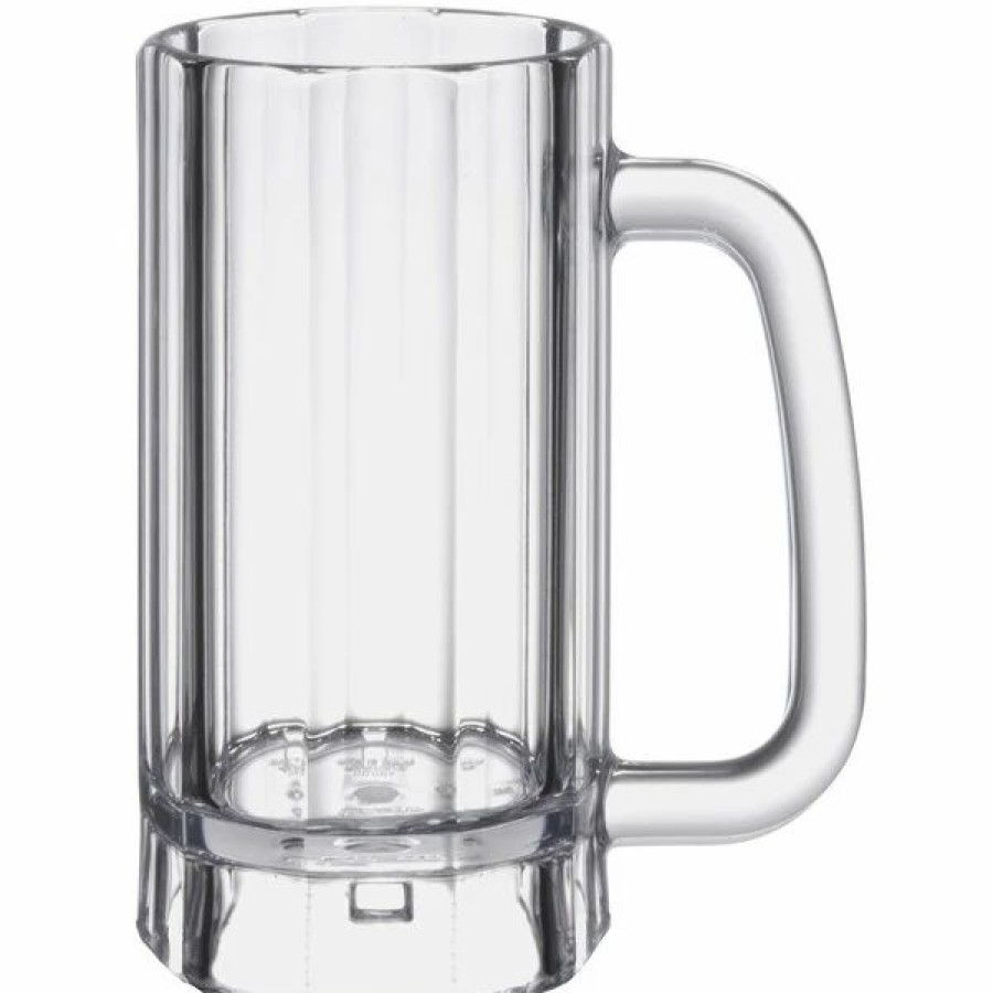 Reusable Plastic Beverageware * | Get Enterprises Get 00086-1-San-Cl 16 Oz. Customizable San Plastic Beer Mug 24/Case