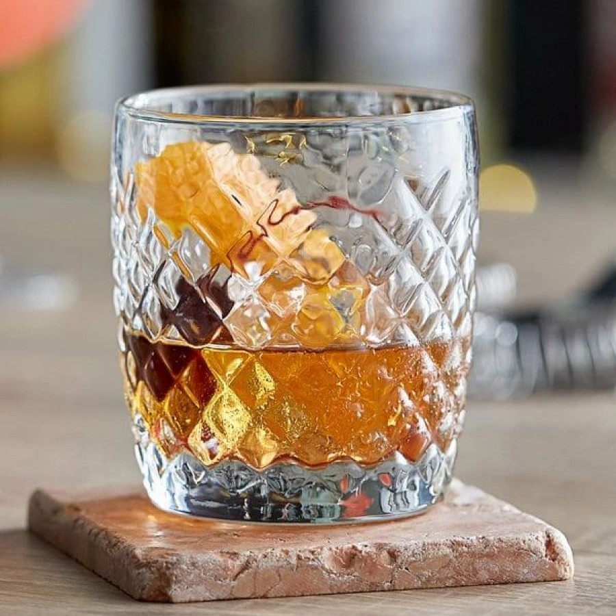 Glassware * | Anchor Hocking 13398Fs Cross-Hatch 10 Oz. Rocks / Old Fashioned Glass 12/Case