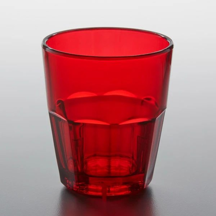 Reusable Plastic Beverageware * | Get Enterprises Get 9955-1-R Bahama 5.5 Oz. Red Customizable San Plastic Tumbler 72/Case